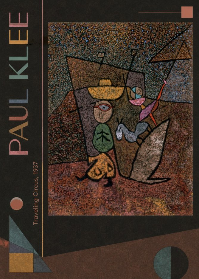 Paul Klee Traveling Circus, 1937 No2 - Póster