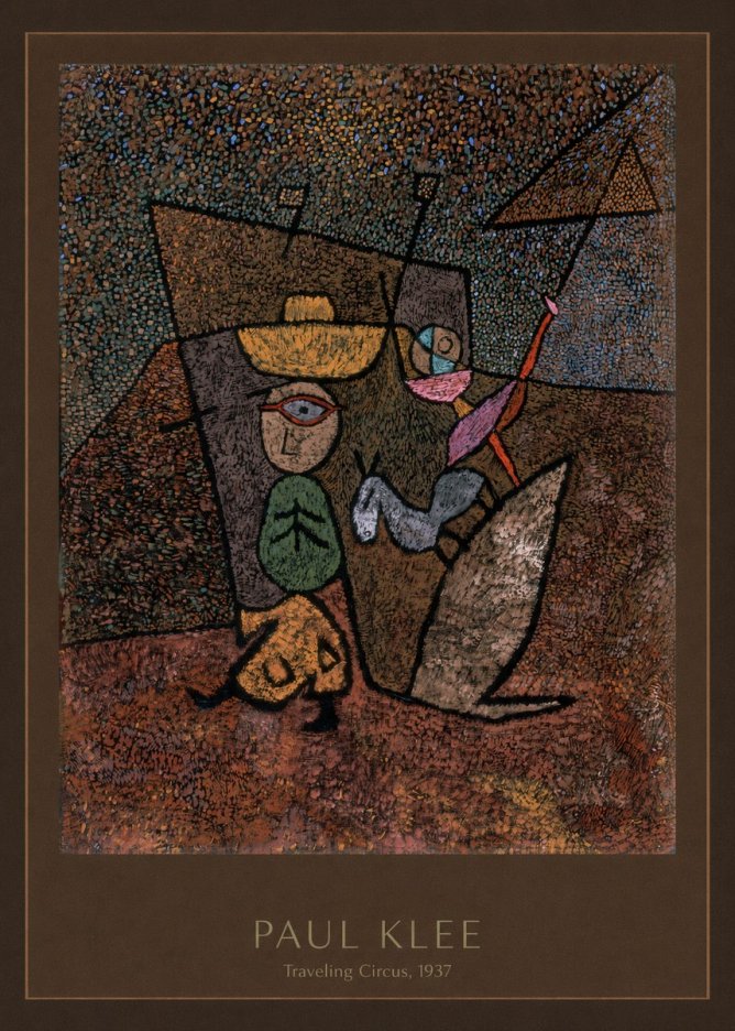 Paul Klee Traveling Circus, 1937 No4 - Póster