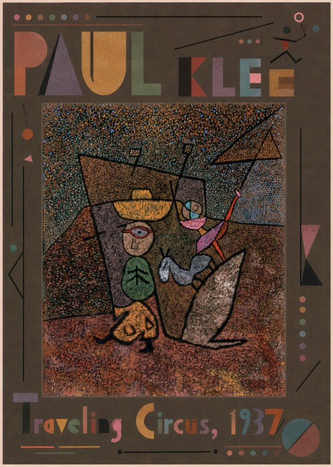 Paul Klee Traveling Circus, 1937 No5 - Póster