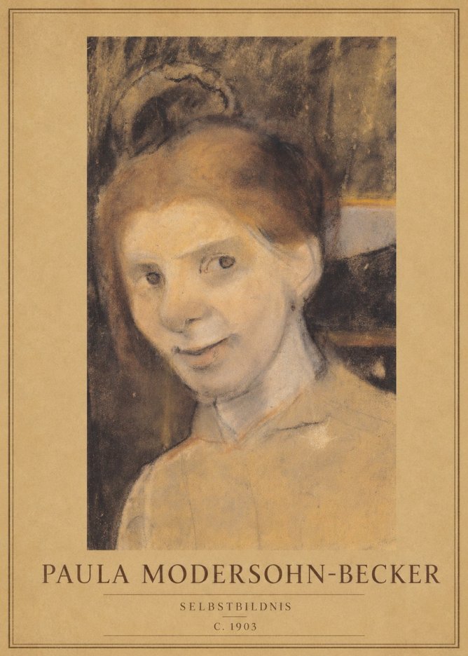 Paula Modersohn-Becker Selbstbildnis No1 - Póster
