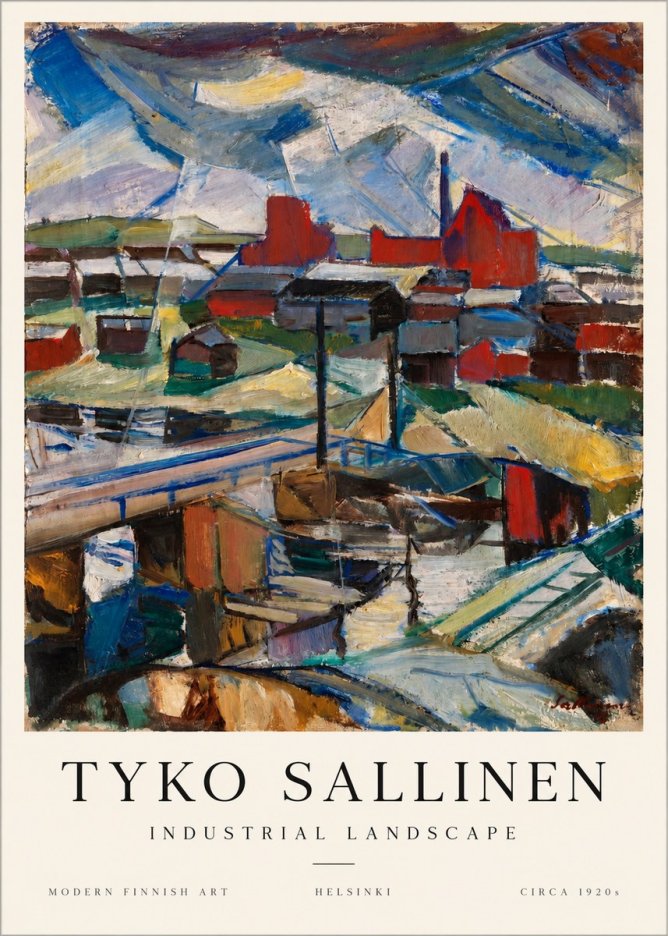 Tyko Sallinen Industrial Landscape No1 - Póster