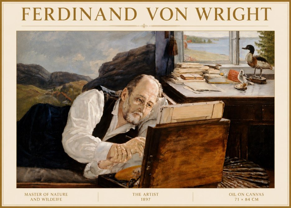 Ferdinand von Wright The Artist No5 - Póster