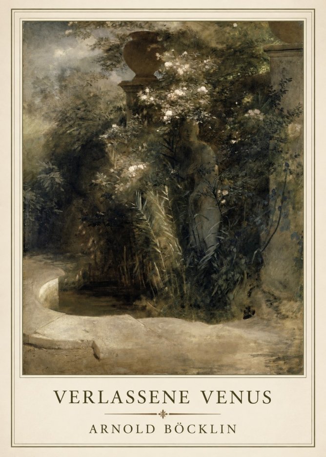 Arnold Böcklin Verlassene Venus No1 - Póster