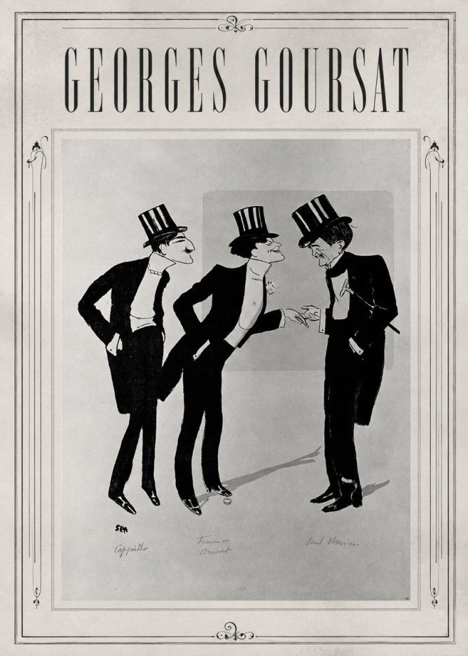 Georges Goursat Capiello, Francis De Croisset, Paul Hervieu No1 - Póster