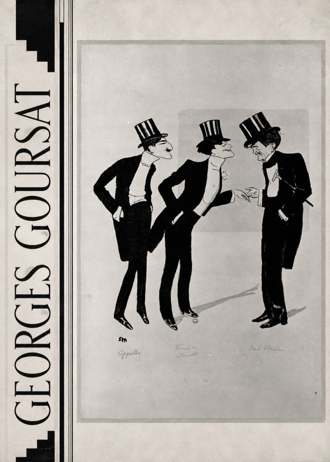 Georges Goursat Capiello, Francis De Croisset, Paul Hervieu No2 - Póster