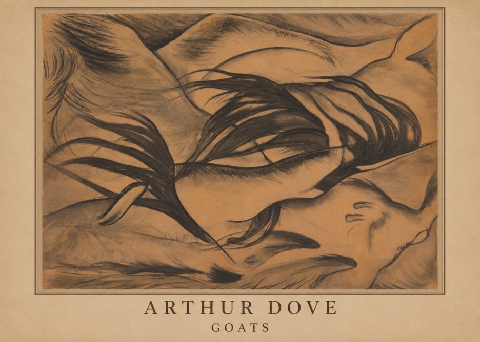 Arthur Dove Goats No3 - Póster