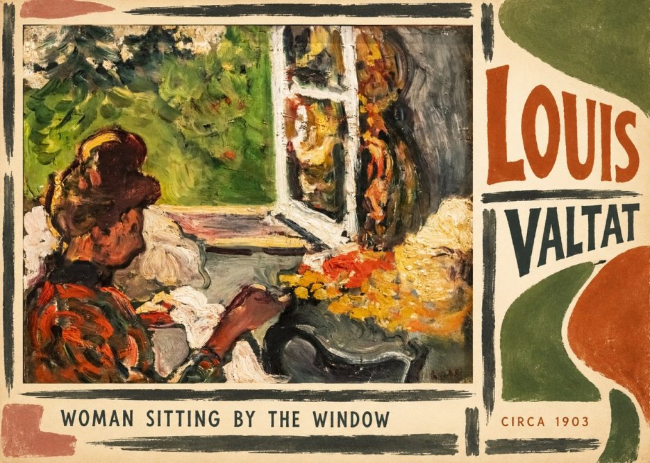 Louis Valtat Woman Sitting by the Window No6 - Póster