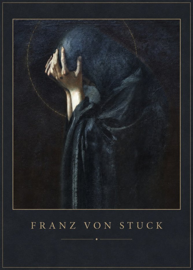 Franz von Stuck The Mourner No1 - Póster