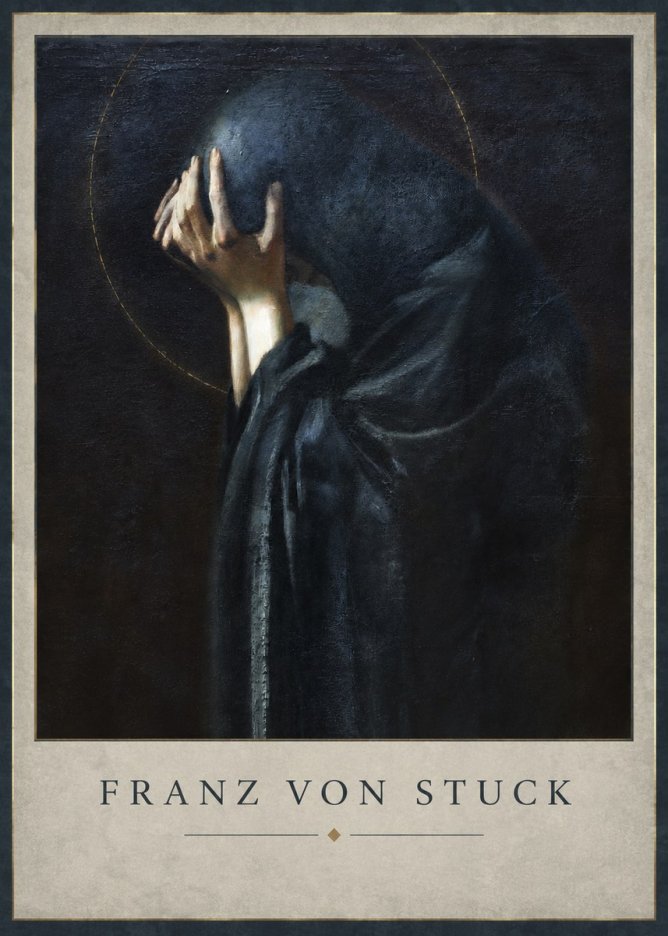 Franz von Stuck The Mourner No2 - Póster