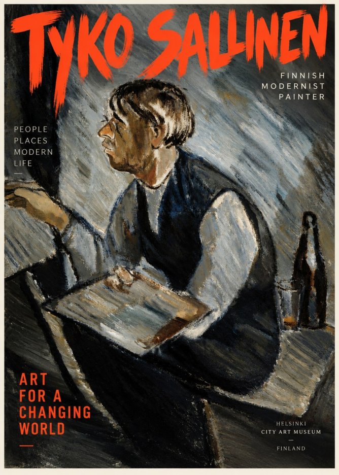 Tyko Sallinen The Artist at Work No2 - Póster