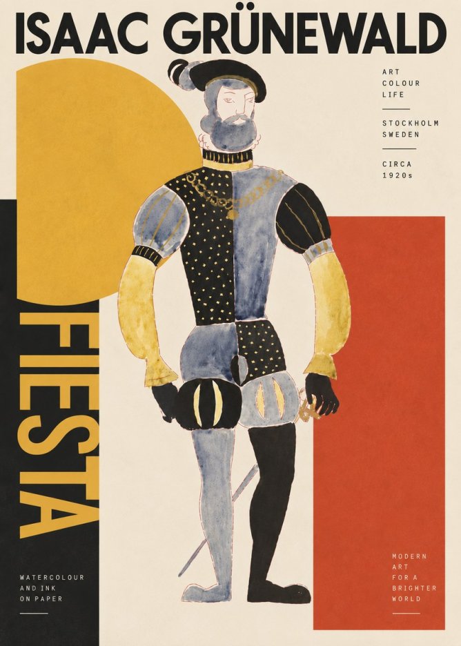 Isaac Grünewald Fiesta No6 - Póster
