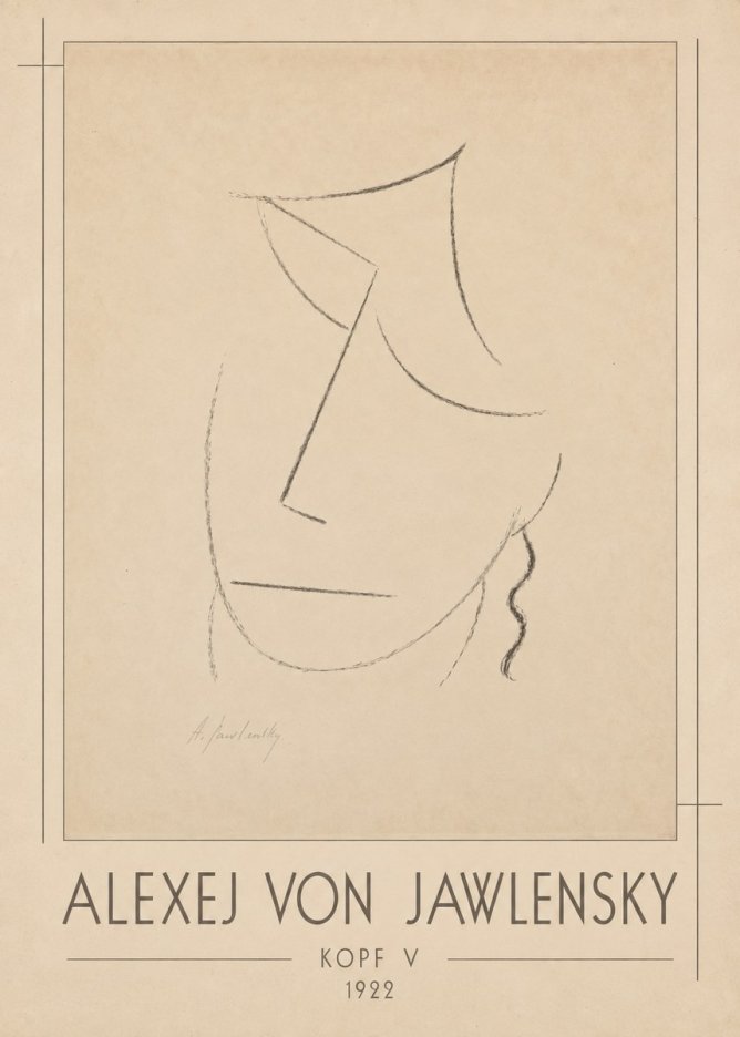 Alexej von Jawlensky Kopf V No1 - Póster