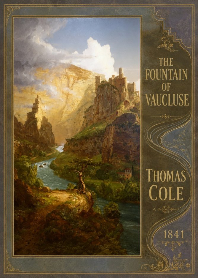 Thomas Cole The Fountain of Vaucluse I No5 - Póster