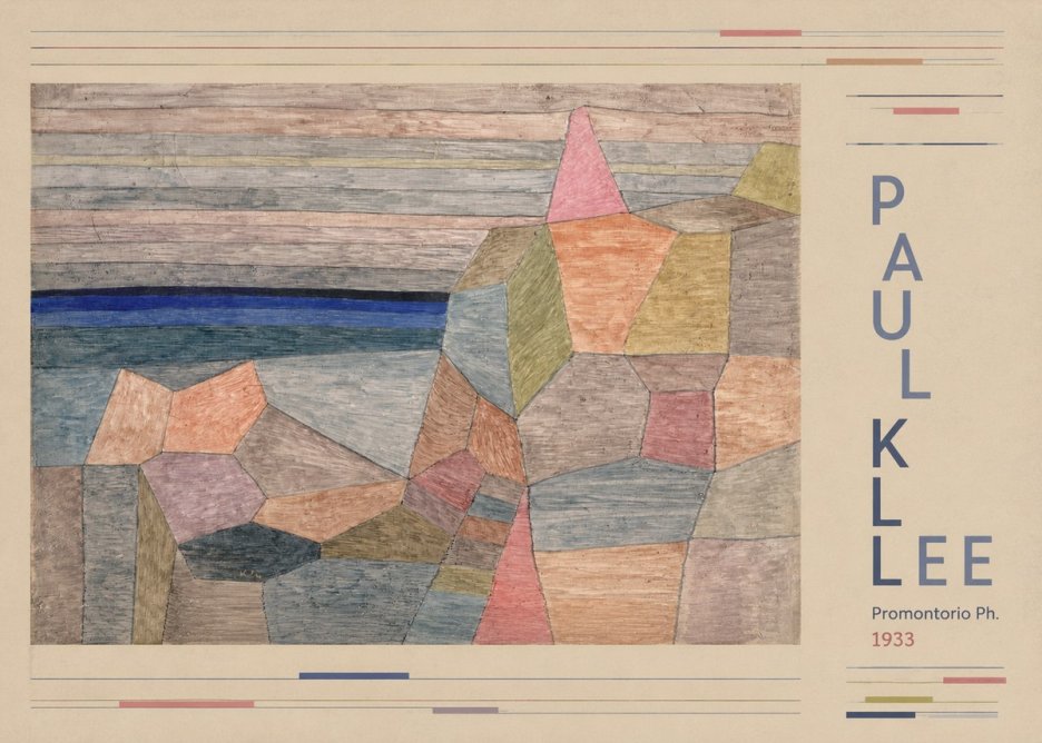 Paul Klee Promontorio Ph. No5 - Póster