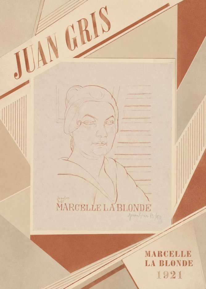 Juan Gris Marcelle La Blonde No4 - Póster