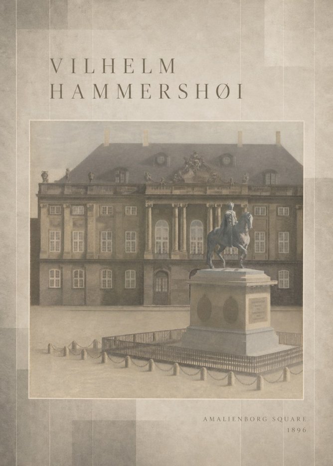 Vilhelm Hammershøi Amalienborg Square I No3 - Póster