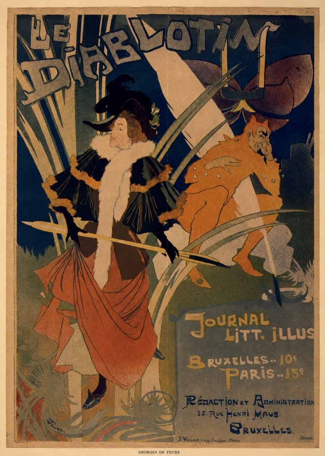 Georges de Feure Le Diablotin III No5 - Póster