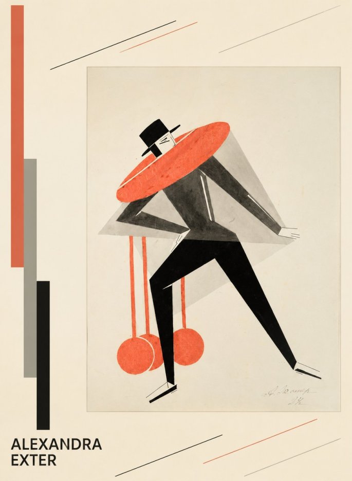 Alexandra Exter Constructivist Figure No4 - Póster