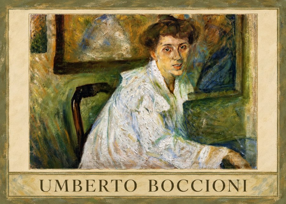 Umberto Boccioni Portrait of the Artist's Mother No1 - Póster