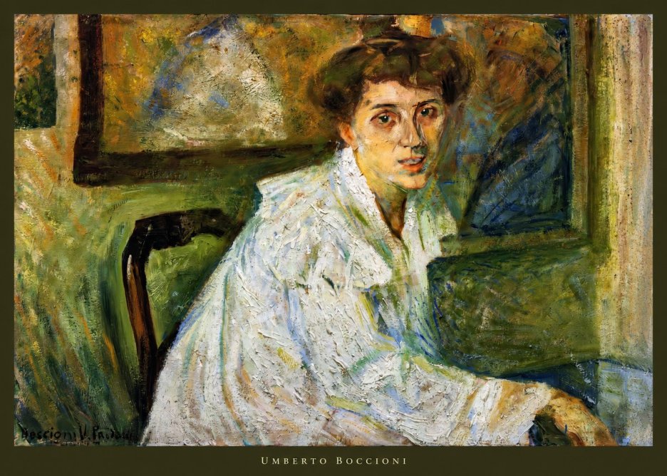 Umberto Boccioni Portrait of the Artist's Mother No3 - Póster