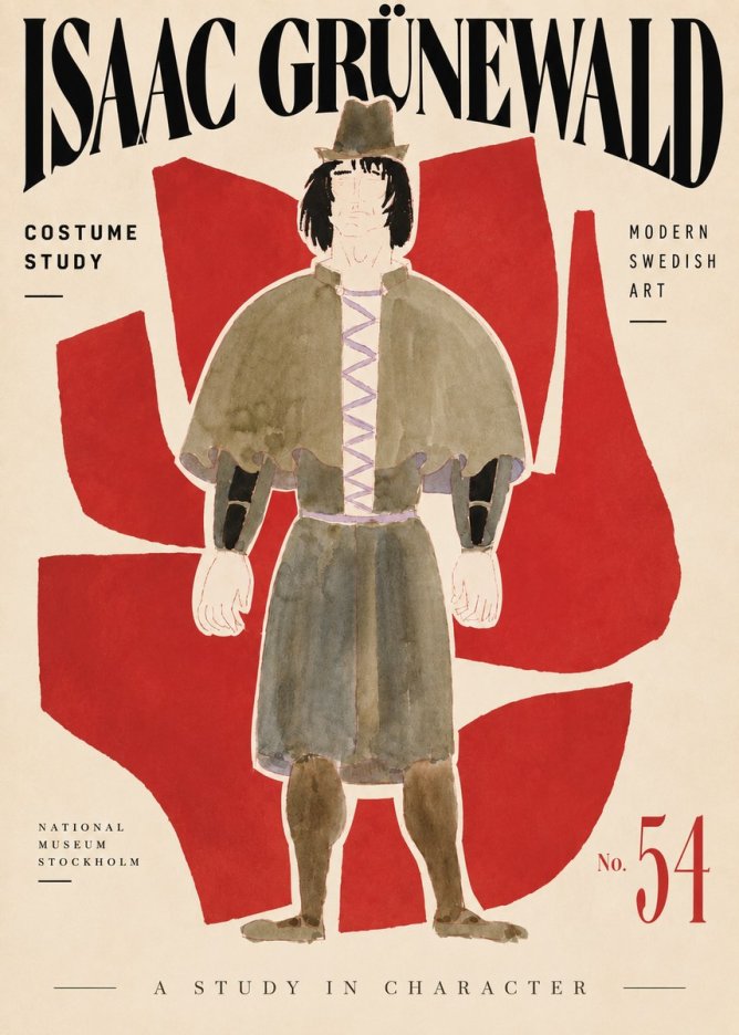 Isaac Grünewald Costume Study V No4 - Póster
