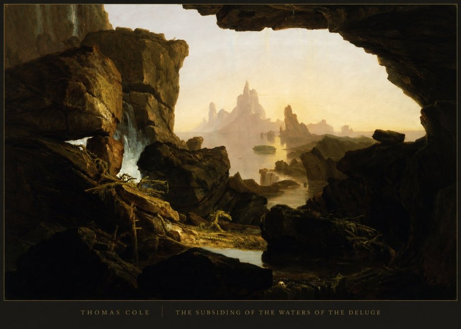 Thomas Cole The Subsiding of the Waters of the Deluge I No4 - Póster
