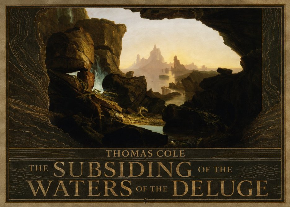 Thomas Cole The Subsiding of the Waters of the Deluge I No5 - Póster