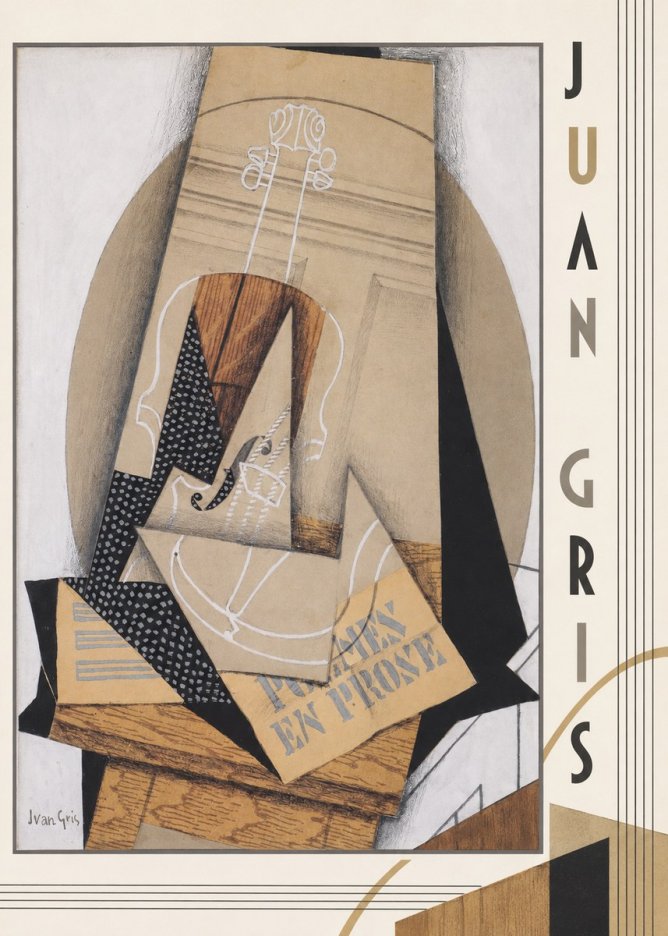 Juan Gris Poèmes En Prose No4 - Póster
