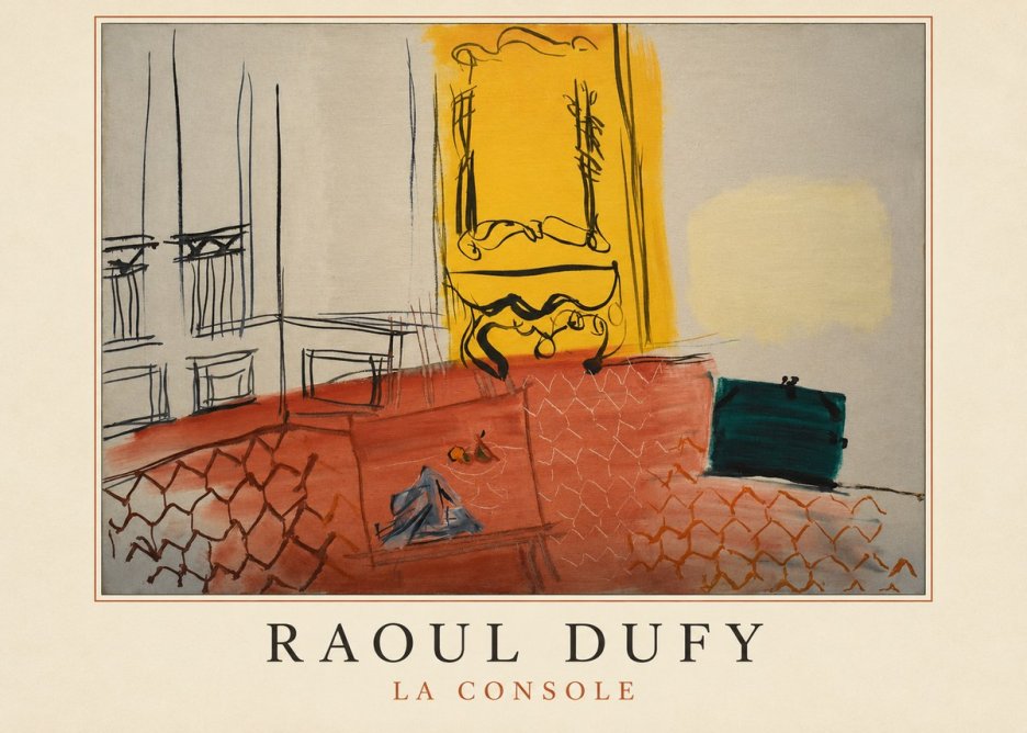 Raoul Dufy La Console No3 - Póster