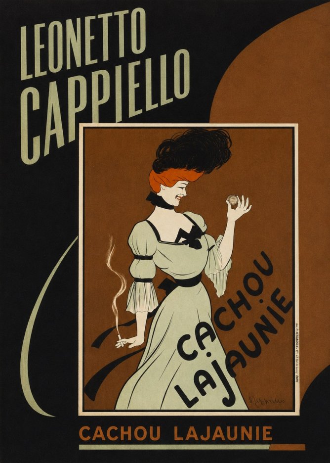 Leonetto Cappiello Cachou Lajaunie No4 - Póster
