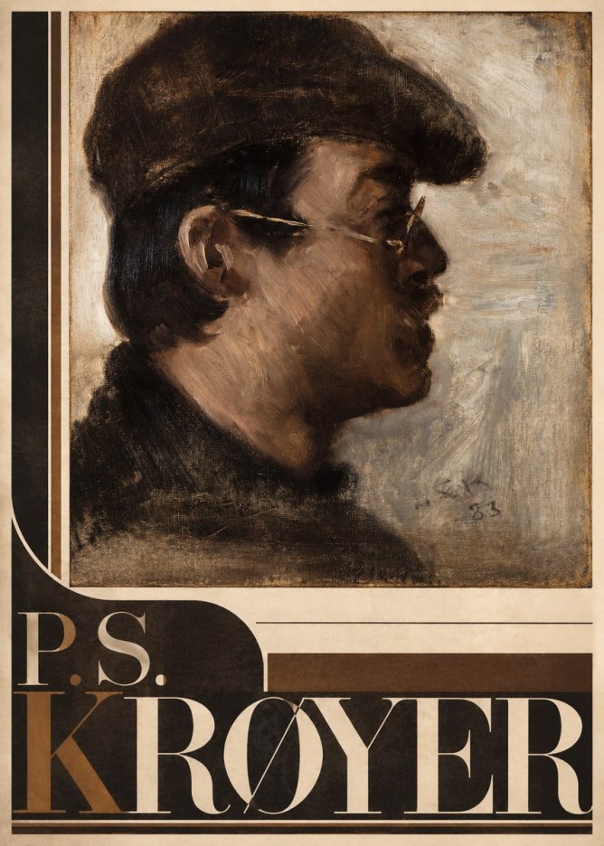 P.S. Krøyer Self-portrait with a Cap No4 - Póster
