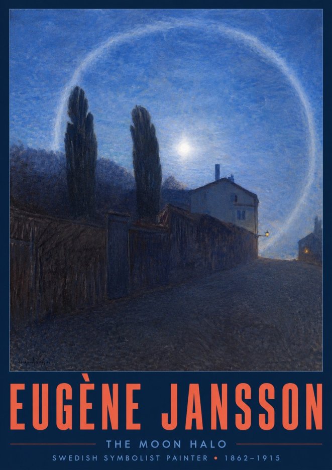 Eugène Jansson The Moon Halo No2 - Póster
