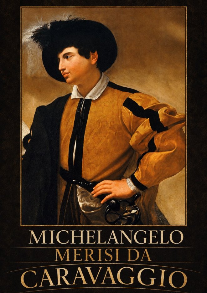 Michelangelo Merisi da Caravaggio Portrait of a Young Man No3 - Póster