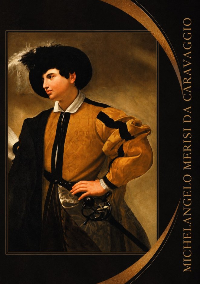 Michelangelo Merisi da Caravaggio Portrait of a Young Man No4 - Póster