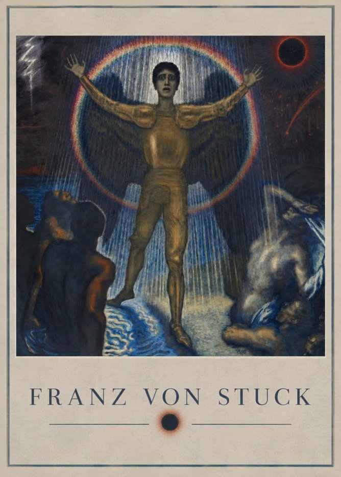 Franz von Stuck Lucifer No2 - Póster