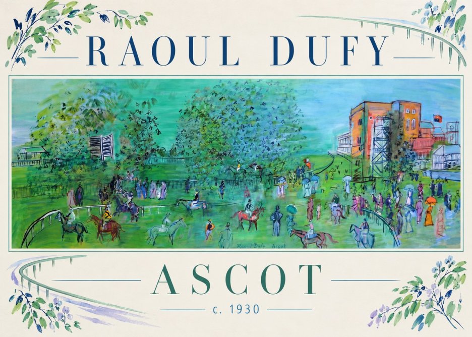 Raoul Dufy Ascot C. 1930 I No3 - Póster