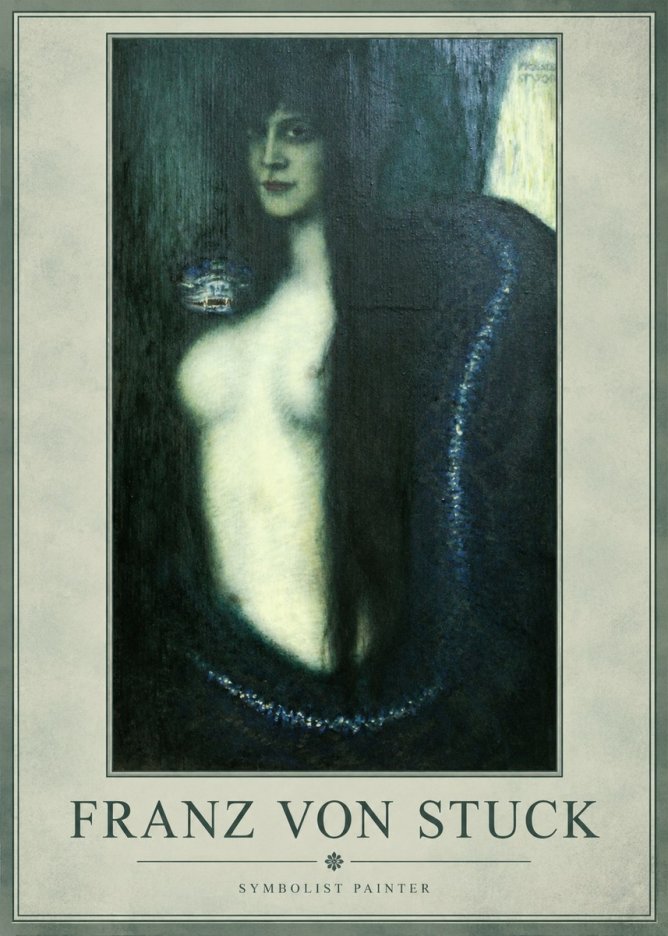 Franz von Stuck Die Sünde No1 - Póster