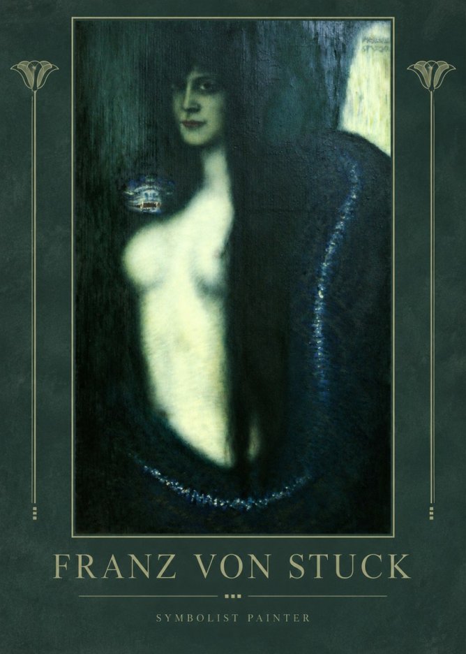 Franz von Stuck Die Sünde No2 - Póster