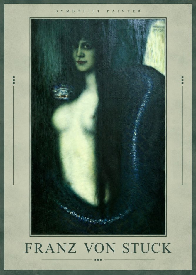 Franz von Stuck Die Sünde No3 - Póster