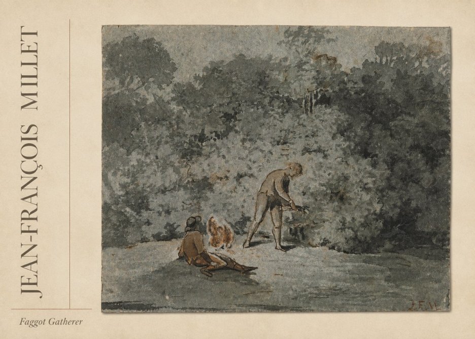 Jean-François Millet Faggot Gatherer No2 - Póster