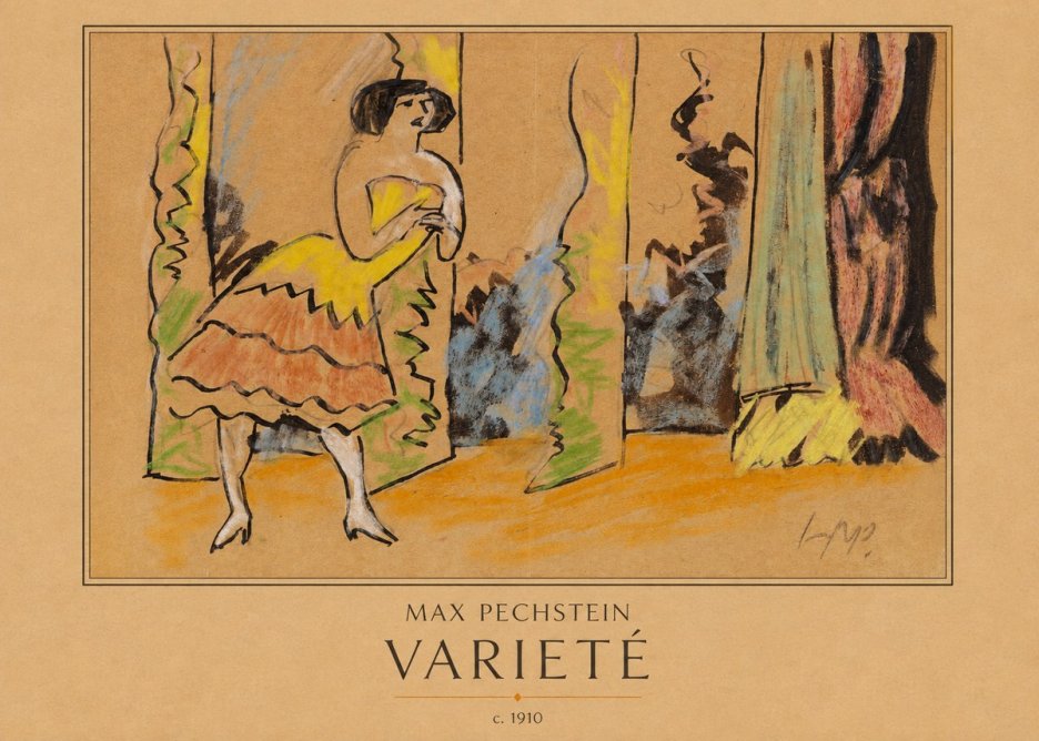 Max Pechstein Varieté No3 - Póster