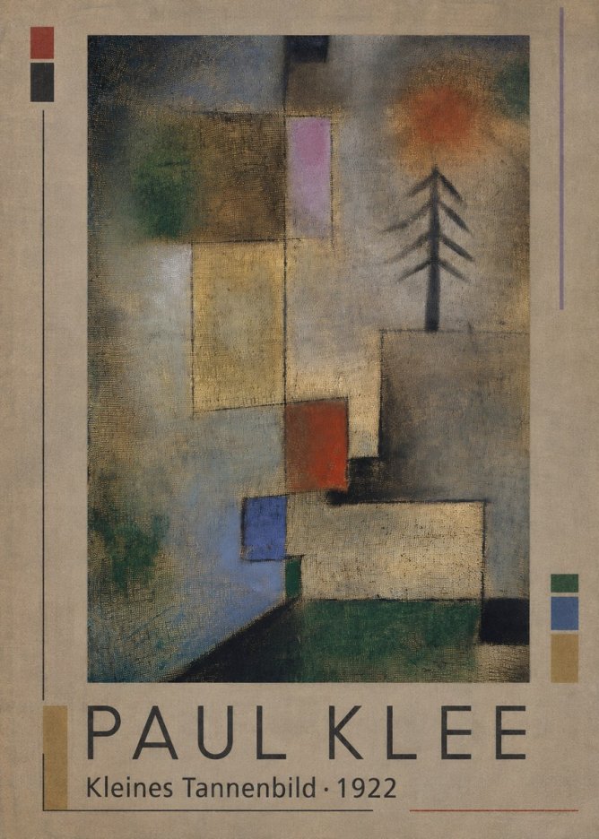 Paul Klee Kleines Tannenbild No1 - Póster