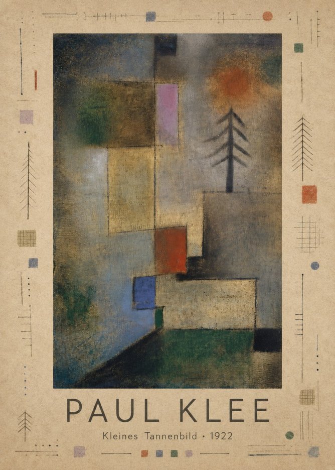 Paul Klee Kleines Tannenbild No3 - Póster