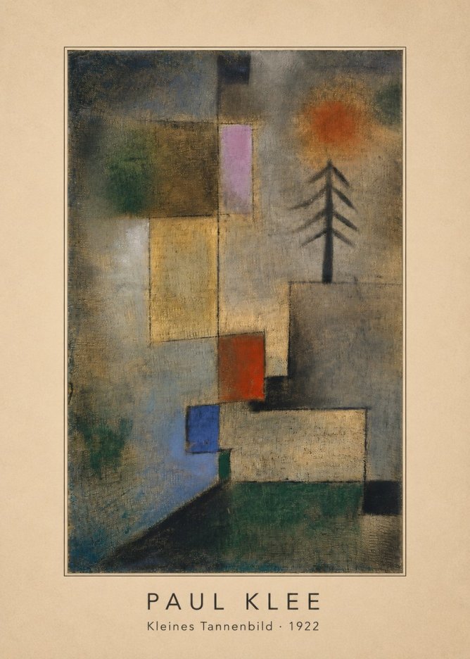 Paul Klee Kleines Tannenbild No4 - Póster
