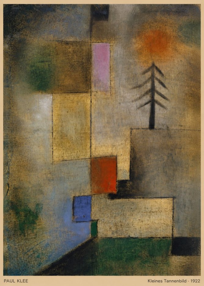 Paul Klee Kleines Tannenbild No5 - Póster