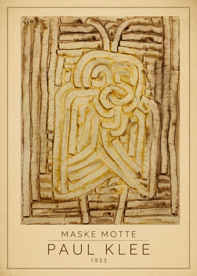Paul Klee Maske Motte No1 - Póster