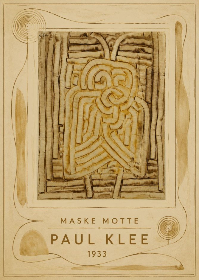 Paul Klee Maske Motte No4 - Póster