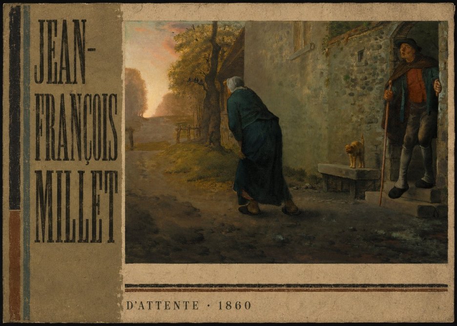 Jean-François Millet D'attente No2 - Póster
