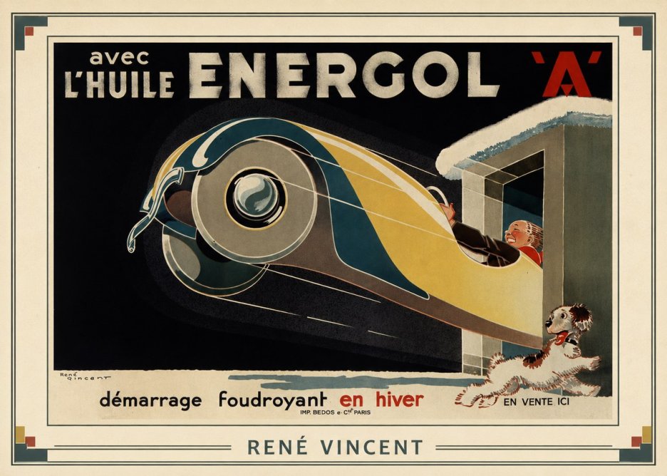 René Vincent Energol 'A' No1 - Póster