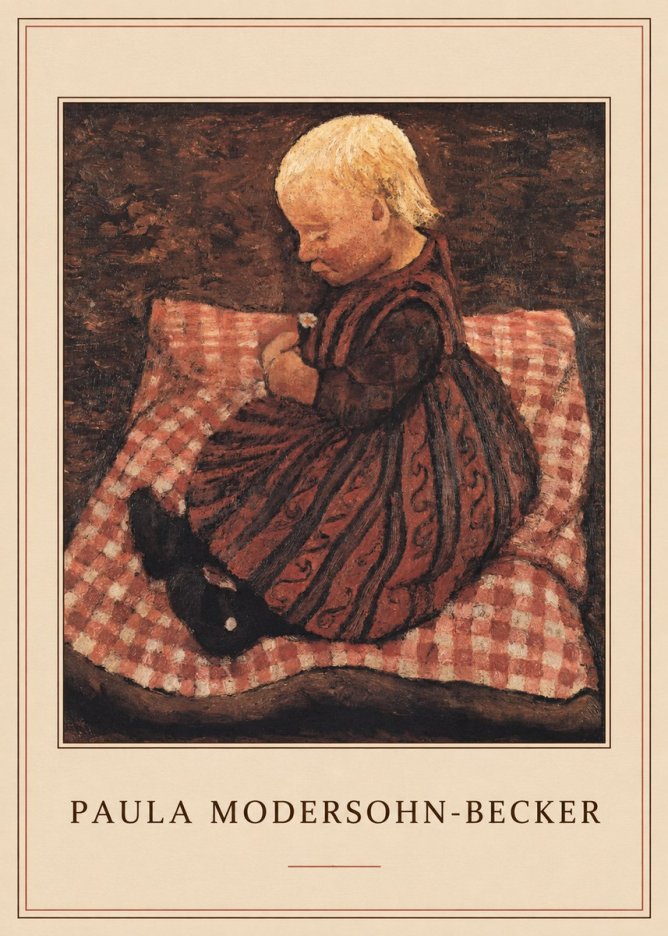 Paula Modersohn-Becker Girl with Flower No4 - Póster